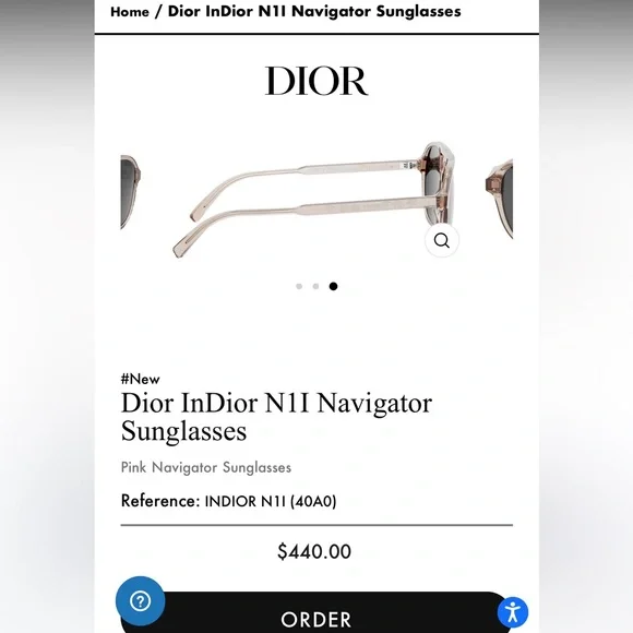 BRAND NEW Dior sunglasses, never worn comes with case BRAND NEW Dior sunglasses, never worn comes with case main image 3